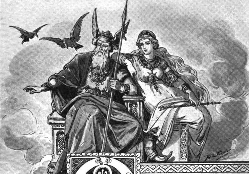 Frau Des Nordischen Gottes Odin c-est-quoi.com